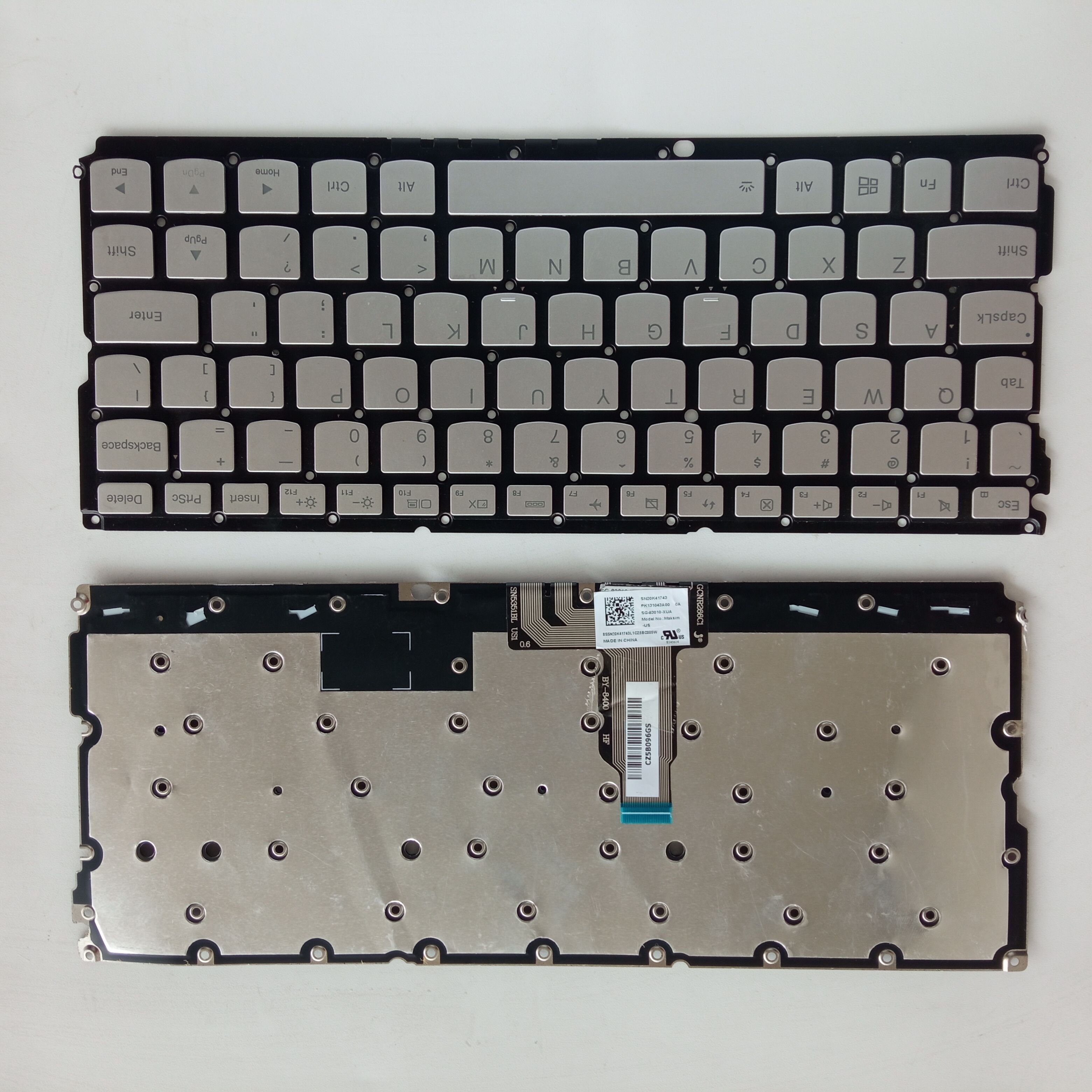 Picture of New Replacement Laptop Keyboard For LENOVO YOGA900S-12 SILVER Backlit US Layout